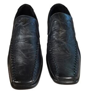 Stacy Adams Preowned Men's Black Leather Slip On Shoes Size 7M, Great Condition